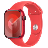 Apple Sport Band Apple Watch Series 1 t/m 11 / SE / Ultra (44/45/46/49 mm) - Maat M/L - (Product) Red