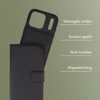 imoshion Uitneembare 2-in-1 Luxe Bookcase Apple iPhone 17 Pro - Zwart