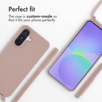 imoshion Silicone Case with Strap Samsung Galaxy A37 (5G) - Sand Pink