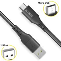 Accezz Micro-USB naar USB kabel - 1 meter - Zwart