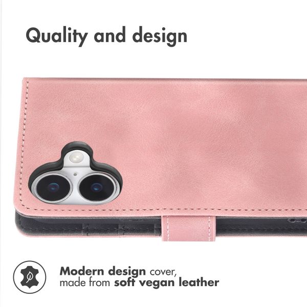 imoshion Bookcase with Strap Apple iPhone 16 - Pink