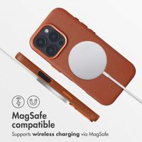 Accezz Leather Back Cover with MagSafe Apple iPhone 16 Pro - Sienna Brown