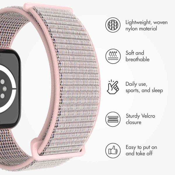 imoshion Nylon Strap Apple Watch | 38/40/41/42 mm - Sand Pink