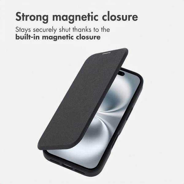 imoshion Transparent Bookcase with MagSafe Apple iPhone 16 - Black