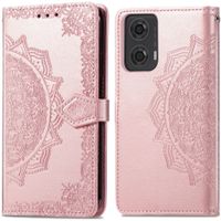 imoshion Mandala Bookcase Motorola Moto G04 / G24 - Rosé Goud