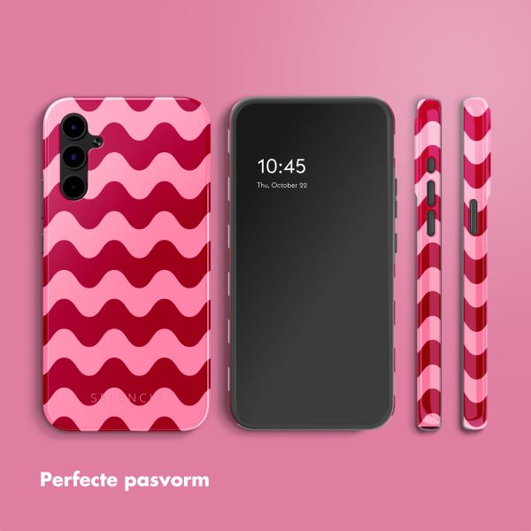 Selencia Vivid Tough Backcover Samsung Galaxy A34 - Wave Vibes Lipstick