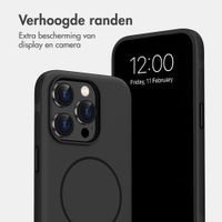 imoshion Color Backcover met Thin MagSafe Ring Apple iPhone 15 Pro - Zwart