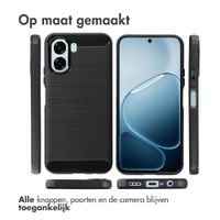 imoshion Brushed Backcover Oppo A6x (4G/5G) - Zwart