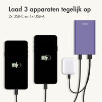 imoshion Ultra Series Aluminium Powerbank 20.000 mAh - Quick Charge en Power Delivery - Tropical Violet