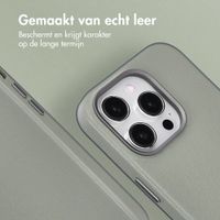 Accezz MagSafe Leather Backcover Apple iPhone 14 Pro - Light Grey