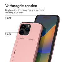 imoshion Backcover met pasjeshouder Apple iPhone 14 Pro - Rosé Goud