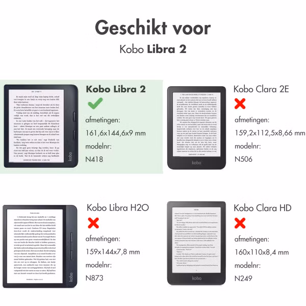 imoshion Vegan Leather Bookcase Kobo Libra 2 / Tolino Vision 6 - Rosé Goud