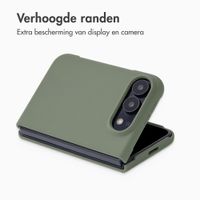 Accezz Liquid Silicone Backcover met MagSafe Apple iPhone Duo - Cooper Green