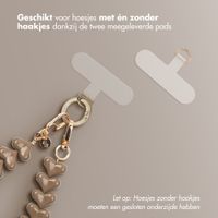 Selencia Transparent Case with Hooks + Lova Wrist Strap Apple iPhone 17e / 16e - Mocha Brown