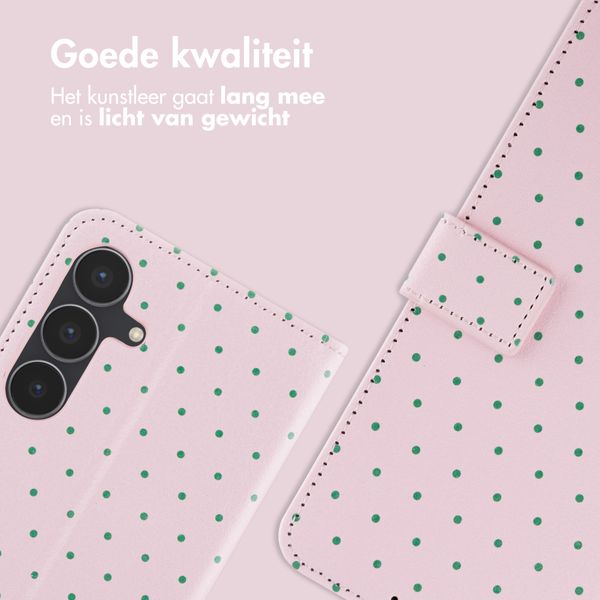 imoshion Design Bookcase Samsung Galaxy S25 FE - Happy Dots