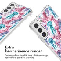 imoshion Design hoesje met koord Samsung Galaxy S22 - Jellyfish Watercolor