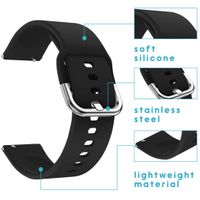 imoshion Siliconen bandje Samsung Galaxy Watch 4 / 5 / 6 / 7 / FE (20 mm) - Zwart