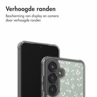 imoshion Design hoesje Samsung Galaxy S24 - Smoke Green Flowers