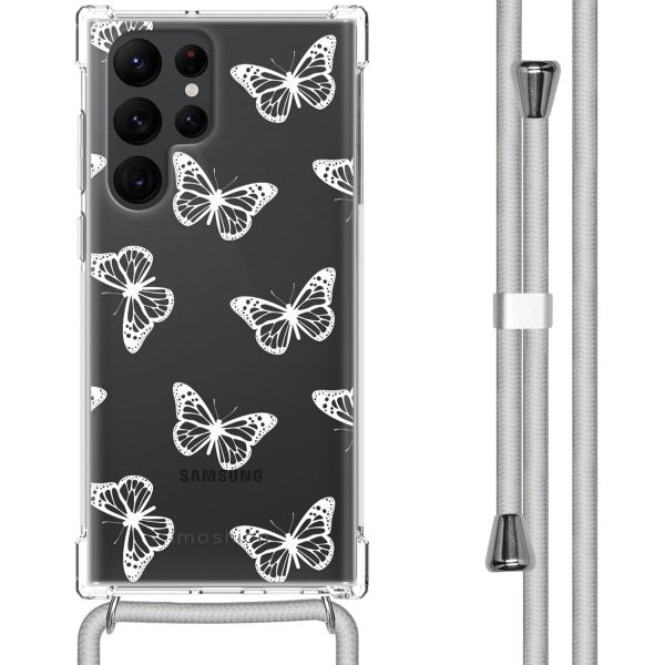 imoshion Design hoesje met koord Samsung Galaxy S22 Ultra - Butterfly