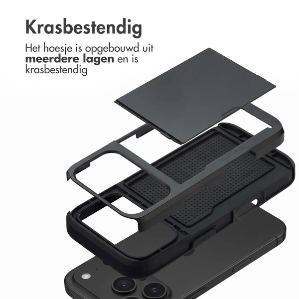 imoshion Backcover met pasjeshouder Apple iPhone 18 Pro / 17 Pro - Zwart