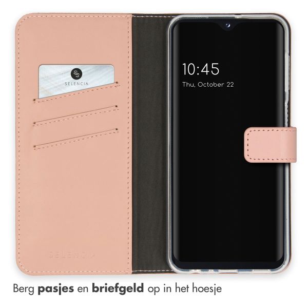 Selencia Echt Lederen Bookcase Samsung Galaxy A23 (5G) - Dusty Pink