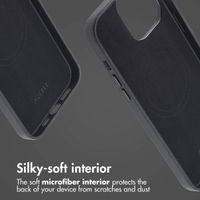 Accezz Leather Back Cover with MagSafe Apple iPhone 14 Pro Max - Onyx Black