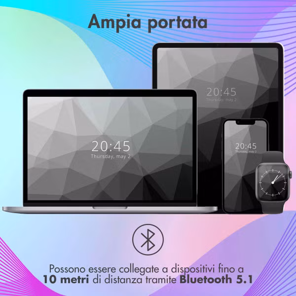 imoshion Draadloze Kinderkoptelefoon LED Light - Decibelbegrenzer - Met AUX kabel - Cobalt Blue