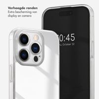 Selencia Mirror Backcover iPhone 15 Pro - Hoesje met spiegel - Zilver