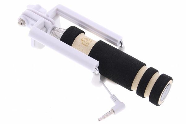 Zwart universele mini selfie stick