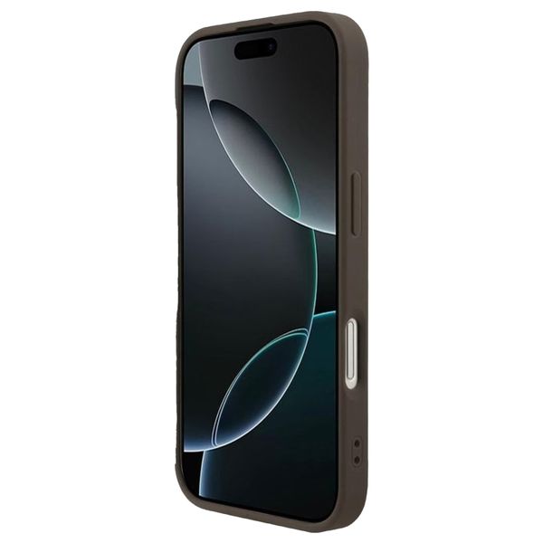 Guess 4G Metal Logo Backcover MagSafe Apple iPhone 17 - Bruin