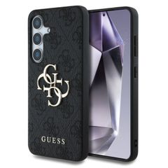 Guess 4G Metal Logo Backcover Samsung Galaxy S25 Plus - Zwart