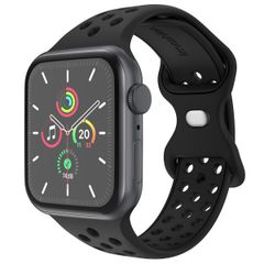 imoshion Sport⁺ bandje Apple Watch Series 1 t/m 10 / SE / Ultra (2) (44/45/46/49 mm) - Maat S/M - Zwart