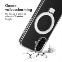 Accezz Ring Stand Backcover met MagSafe Apple iPhone 16 - Transparant