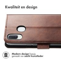 imoshion Luxe Bookcase Samsung Galaxy A20e - Donkerbruin