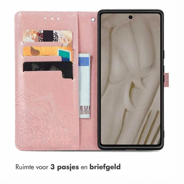 imoshion Mandala Bookcase Google Pixel 7a - Rosé Goud