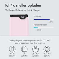 imoshion Powerbank 20.000 mAh - Quick Charge en Power Delivery - Roze