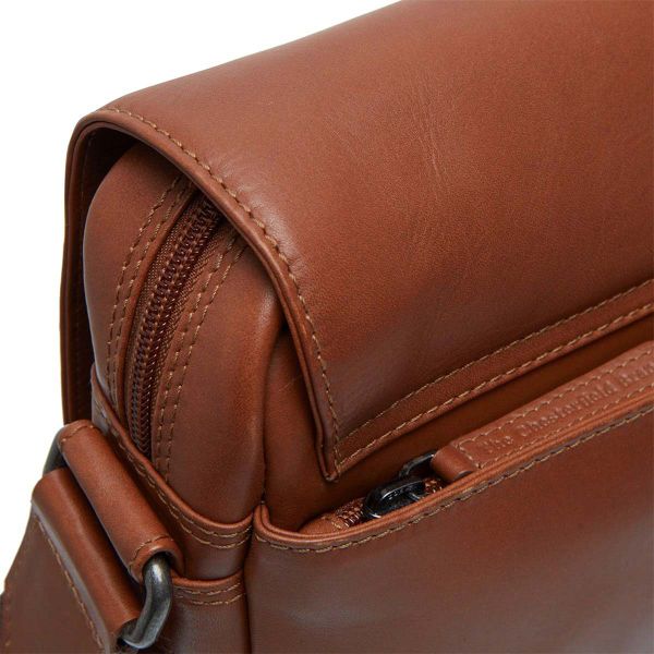 The Chesterfield Brand Gili Laptoptas 14 inch - Schoudertas - Echt leer - Cognac