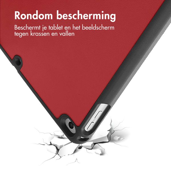 imoshion Trifold Bookcase Apple iPad 6 (2018) 9.7 inch / iPad 5 (2017) 9.7 inch / Air 2 (2014)/Air 1 (2013) - Rood