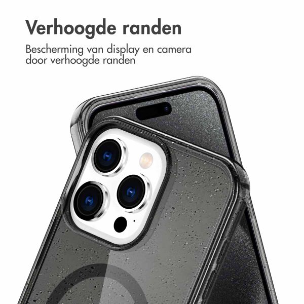 imoshion Sparkle Backcover met MagSafe Apple iPhone 15 Pro - Glitter Zwart