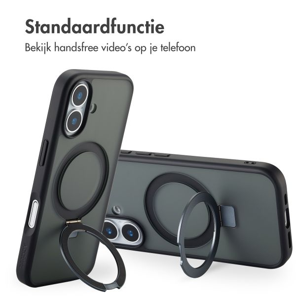 Accezz Ring Stand Backcover met MagSafe Apple iPhone 17 - Zwart