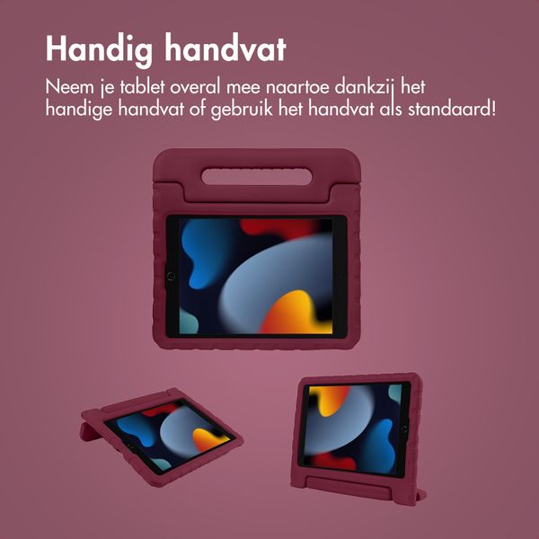 imoshion Kidsproof Backcover met handvat Apple iPad 9 (2021) 10.2 inch / iPad 8 (2020) 10.2 inch / iPad 7 (2019) 10.2 inch - Velvet Plum