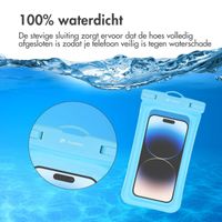 imoshion Zomerpakket | Wireless Tag voor Android (2-pack) + Universele Waterproof Pouch (2-pack) - Wit/Blauw + Ultra Series Powerbank 20.000 mAh - Petrol Green