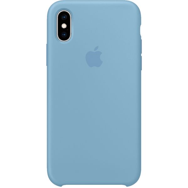 Apple Silicone Backcover iPhone Xs / X - Cornflower