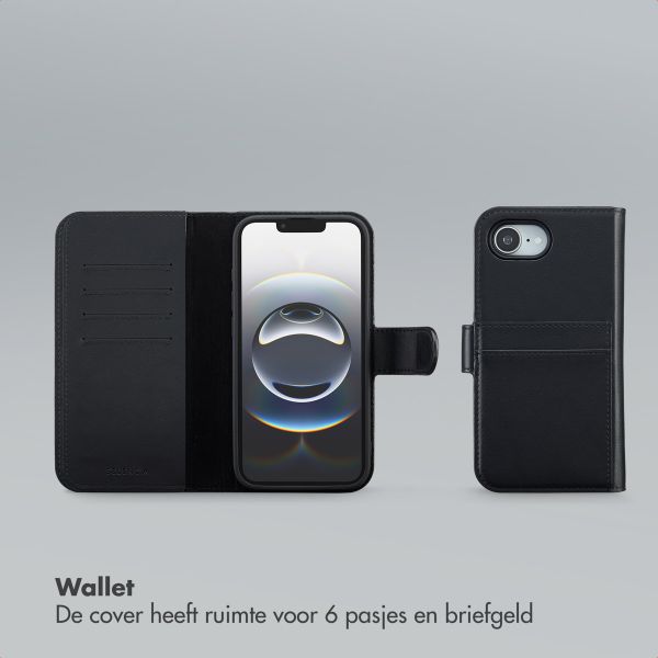 Selencia Olyn Uitneembare Bookcase met MagSafe Apple iPhone 16e - Zwart