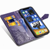 Mandala Bookcase iPhone 12 Mini - Paars