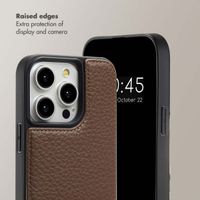 Selencia Nova Phone Case with Cord and Card Holder Apple iPhone 14 Pro - Mocha Brown