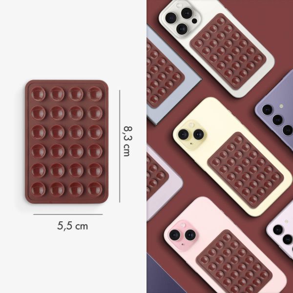 Selencia 2-Pack Telefoonhouder Zuignap - Terracotta
