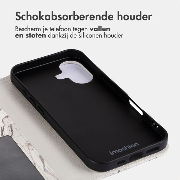 imoshion Design Bookcase Apple iPhone 16 - Sandy Marble