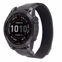 imoshion QuickFit® Milanees bandje Garmin Watch | 22 mm aansluiting - Zwart