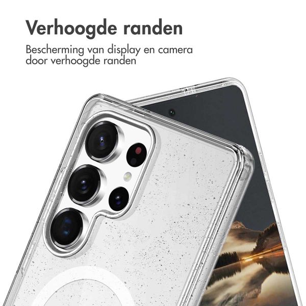 imoshion Sparkle Backcover met MagSafe Samsung Galaxy S24 Ultra - Glitter Transparant